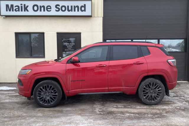 2022 Jeep Compass with computer-cut premium automotive window tint in North Bay